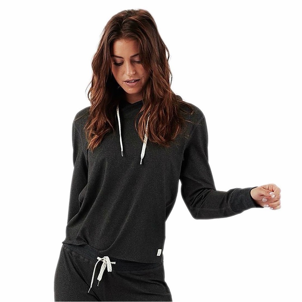 Vuori Black Heather Hoodie Sweatshirt